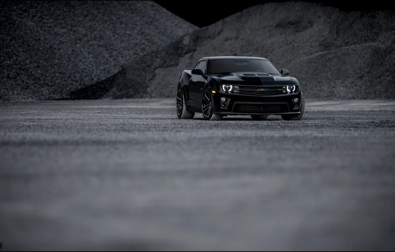 Фото обои Chevrolet, Camaro, Black, ZL1