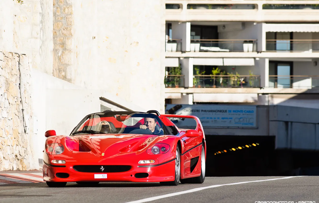 Фото обои Ferrari, V12, 1995, F50