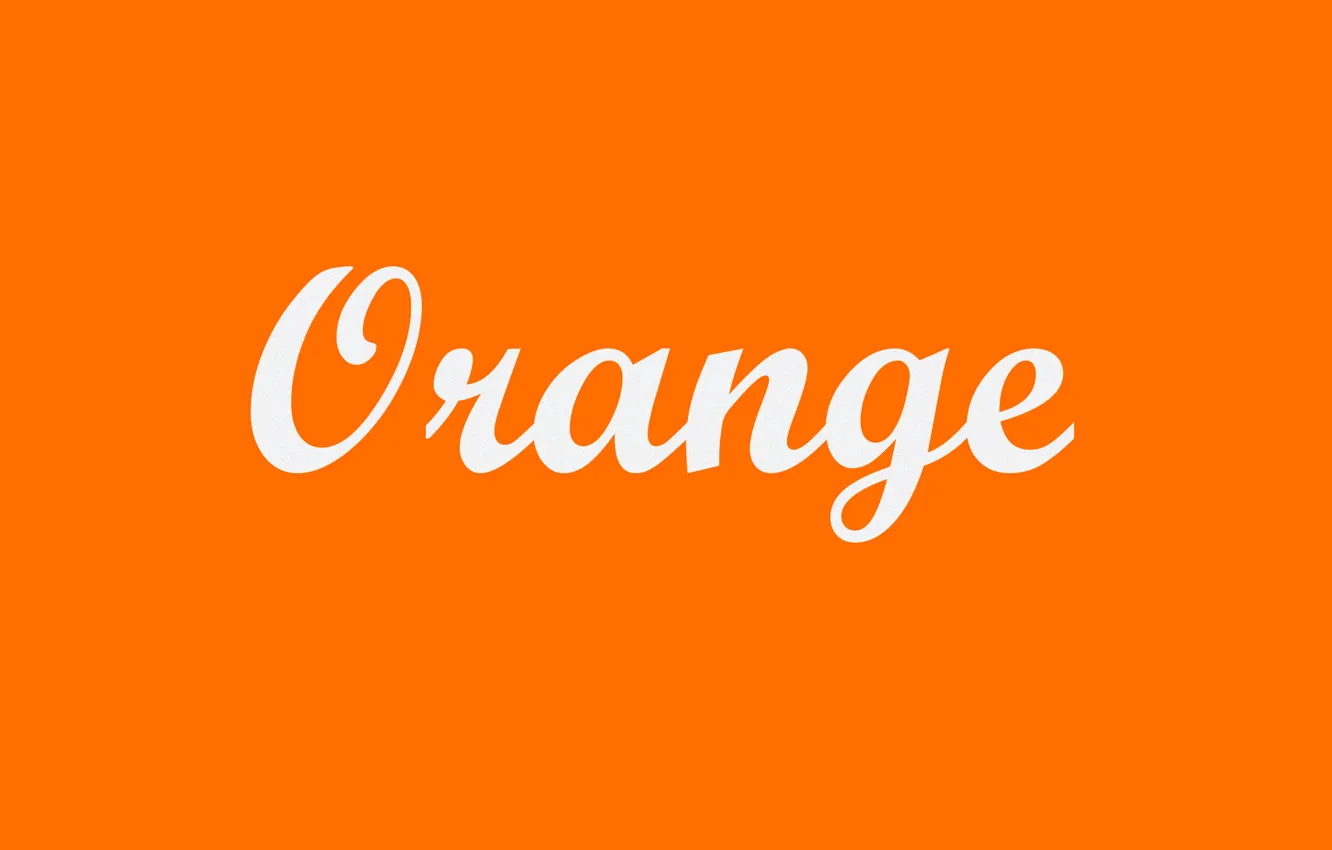 Фото обои Цвет, Стиль, Оранжевый, Надпись