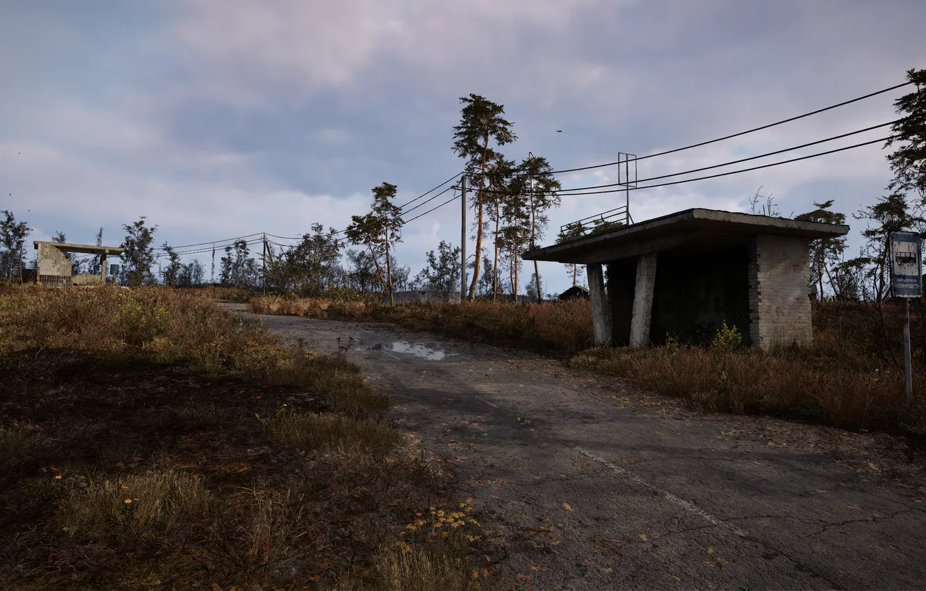 Фото обои сталкер, остановка, stalker 2, сталкер 2, изумрудное, S.T.A.L.K.E.R. 2: Heart of Chornobyl
