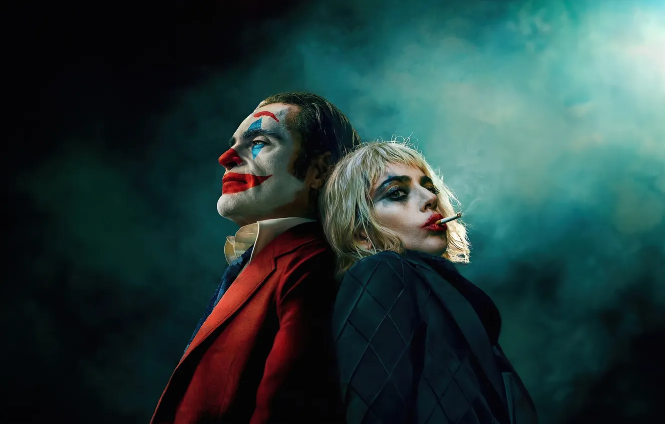 Фото обои Lady Gaga, movies, Joaquin Phoenix, 2024 Movies, Joker: Folie à Deux