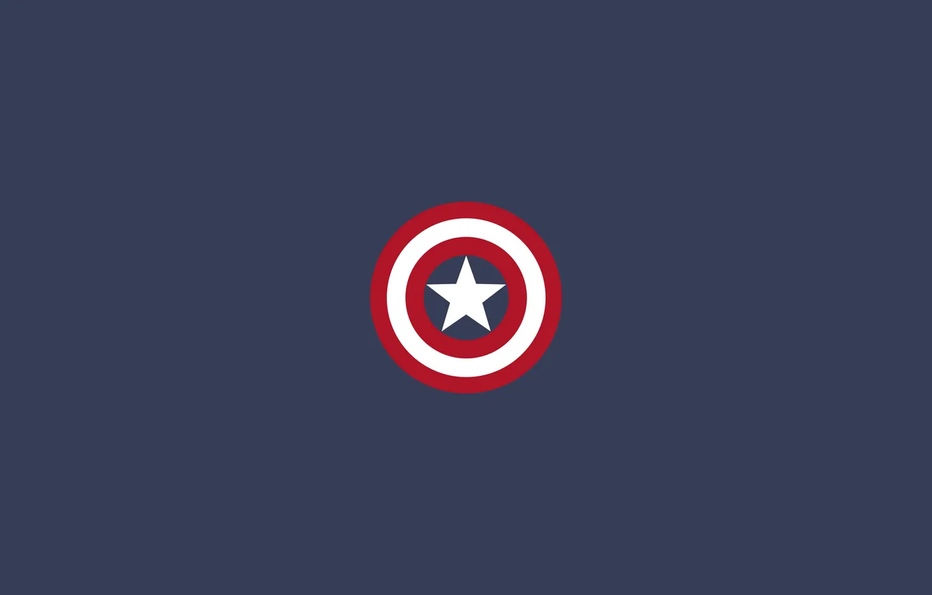 Фото обои синий, звезда, щит, Капитан Америка