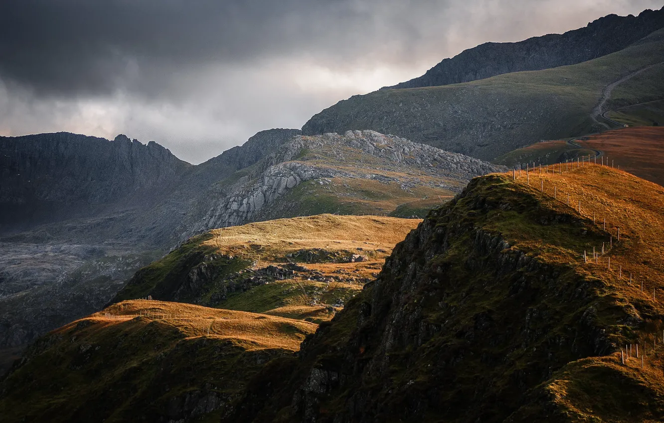 Фото обои Уэльс, Wales, Snowdonia, Nant Peris
