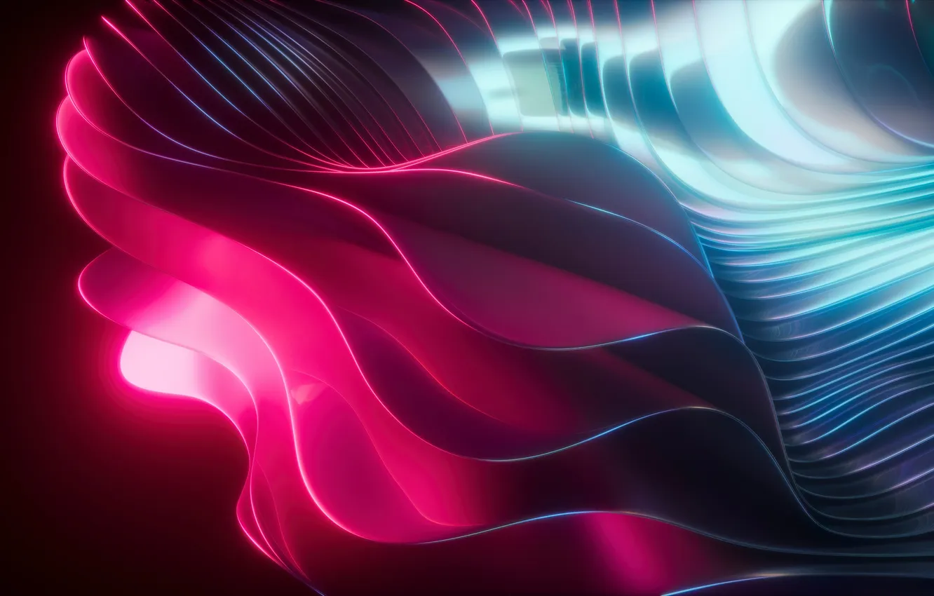 Фото обои Pink, abstract, light, Blue