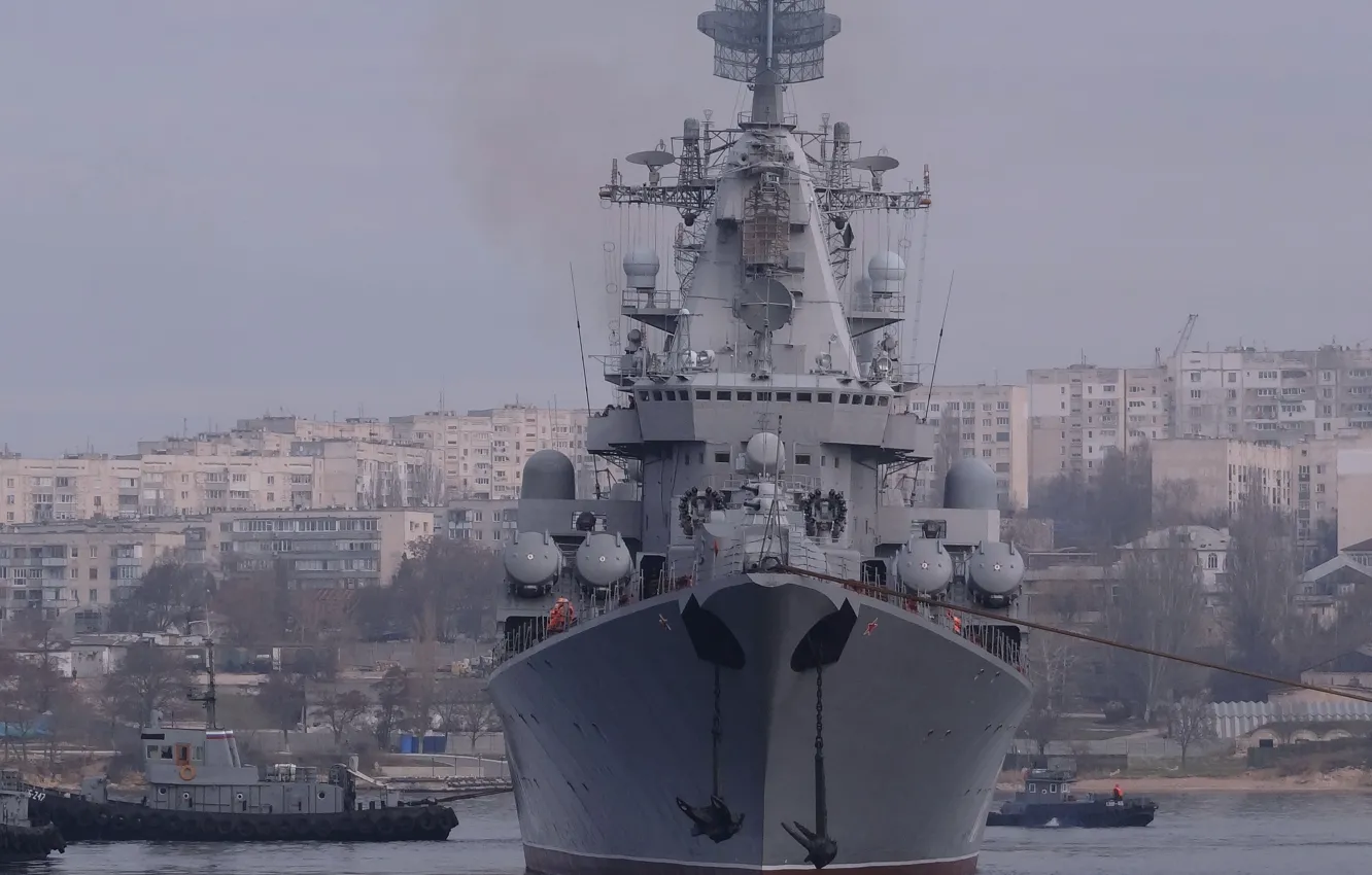Фото обои Москва, крейсер, ракетный, Гвардейский, Черноморский Флот