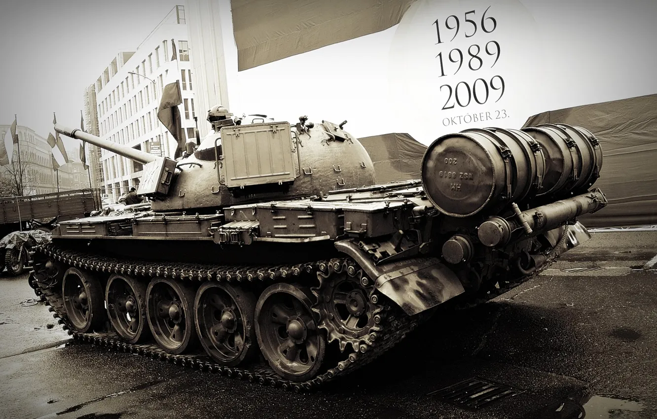 Фото обои танк, СССР, бронетехника, Т-54, военная техника