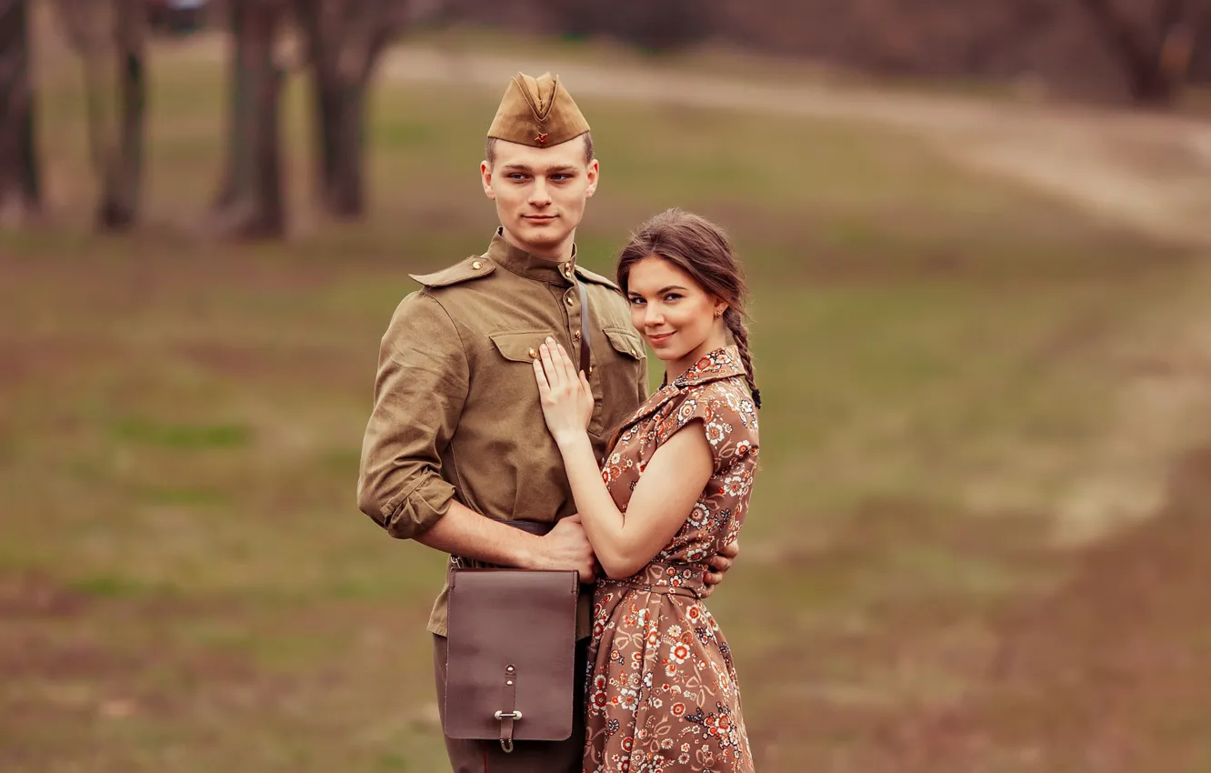 военное фото любовь
