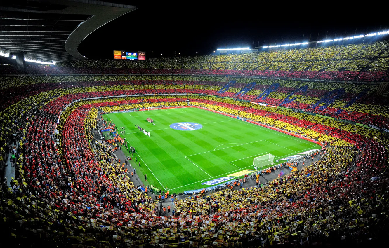 Фото обои Спорт, Футбол, Испания, Барса, Стадион, Stadium, Spain, Реал Мадрид