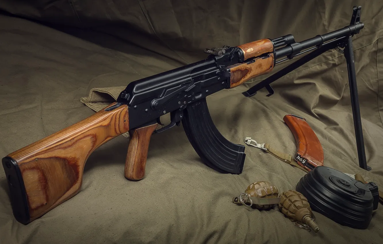 Фото обои оружие, weapon, пулемёт, РПК, machine gun, RPK