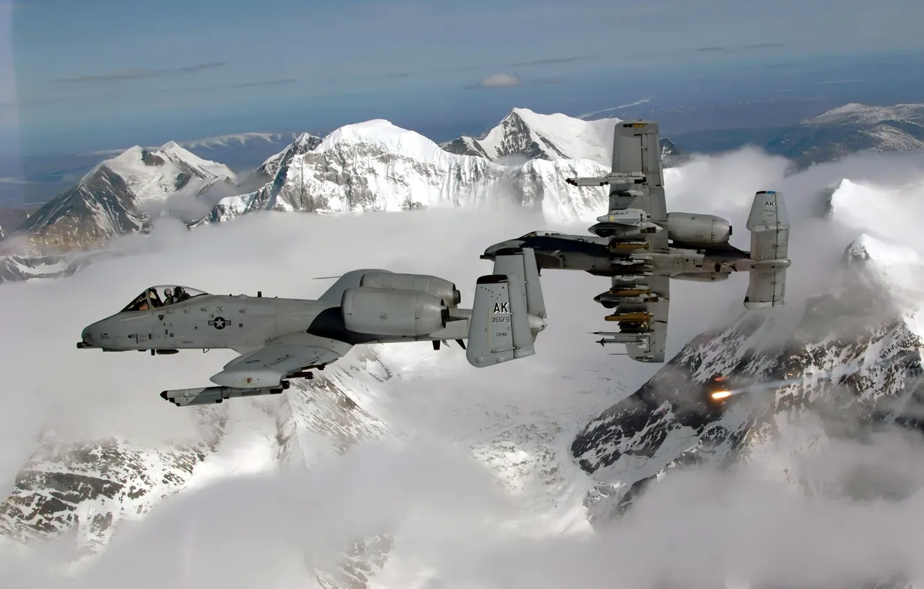 Фото обои снег, горы, полёт, самолёты