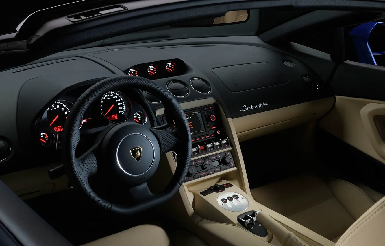 Фото обои Lamborghini gallardo lp 550, Салон Lamborghini, lp550