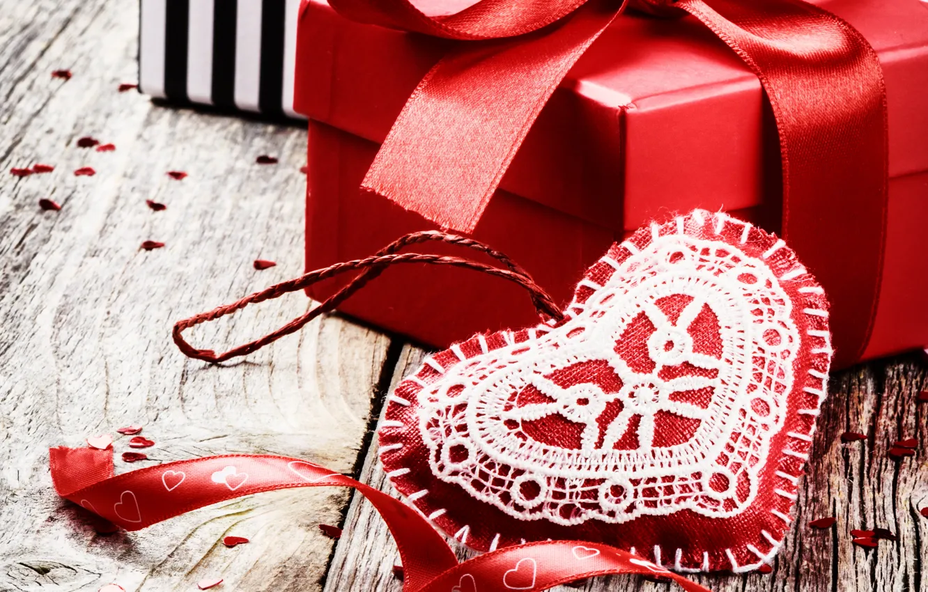Фото обои подарок, сердце, love, heart, romantic, valentine's day