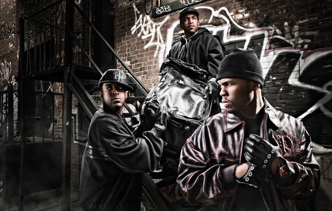 Фото обои 50 Cent, Lloyd Banks, G-unit, Tony Yayo
