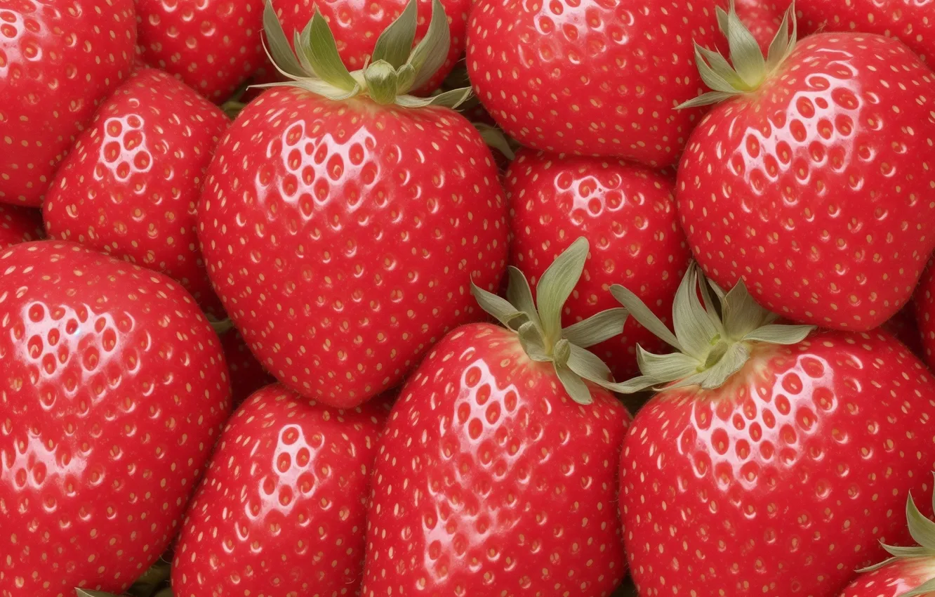 Фото обои красный, фон, обои, berry, клубника, ягода, wallpaper, red