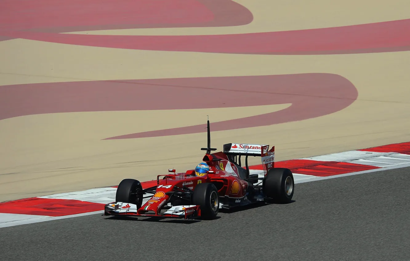 Фото обои Феррари, Fernando Alonso, Алонсо, F14T