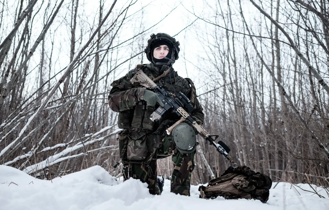 Фото обои оружие, солдат, NATO