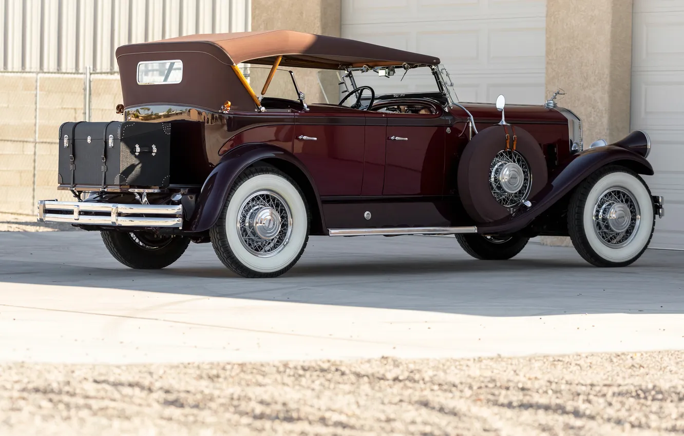 Фото обои Sport, ретро автомобили, 1930, Phaeton, Pierce-Arrow, Model B, retro cars, Pierce-Arrow Model B Sport