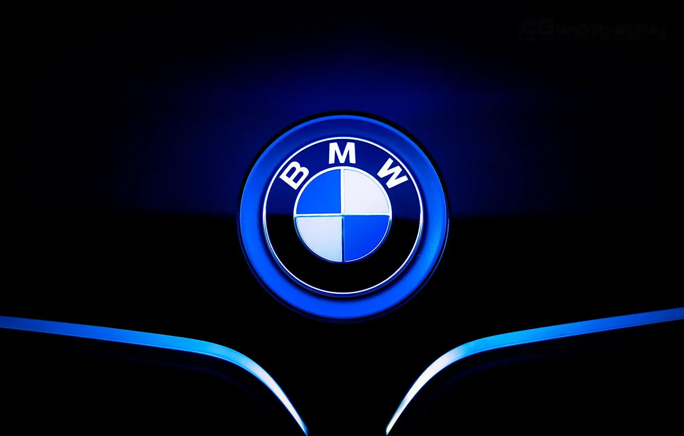 Фото обои значок, бмв, капот, BMW, front, шильдик