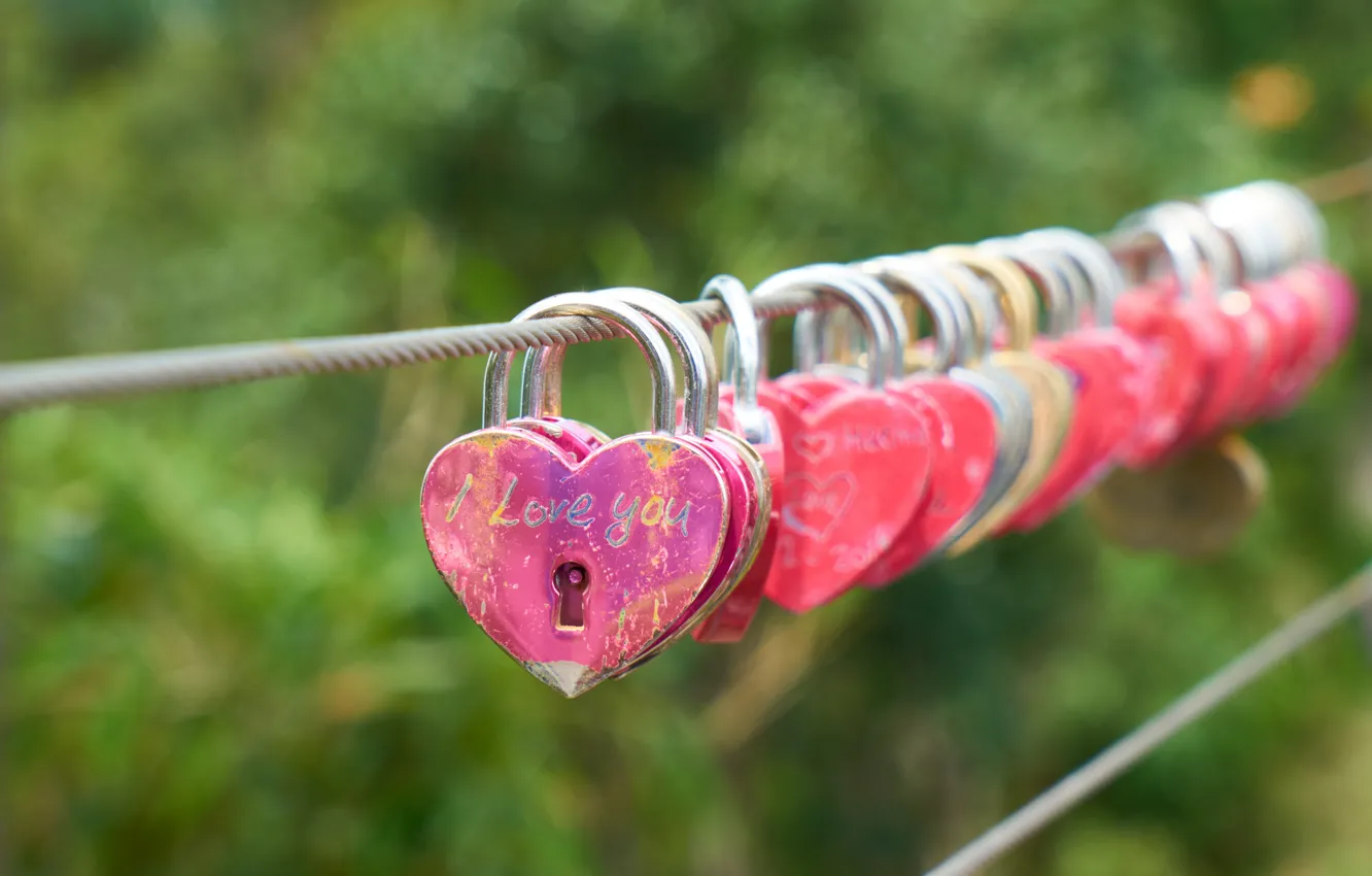 Фото обои love, heart, romantic, lock