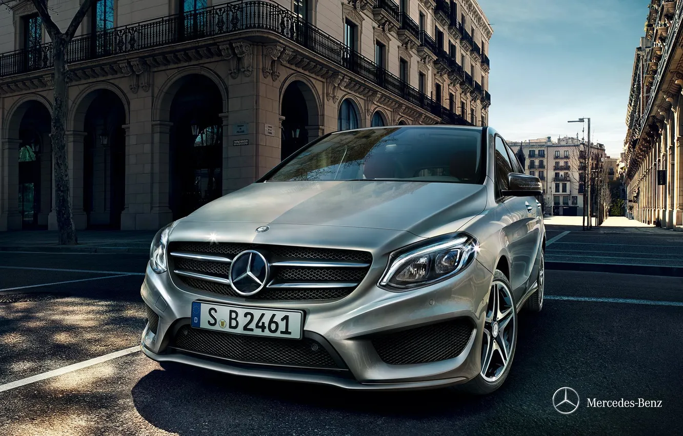 Фото обои Mercedes-Benz, мерседес, 2014, B-class, w246