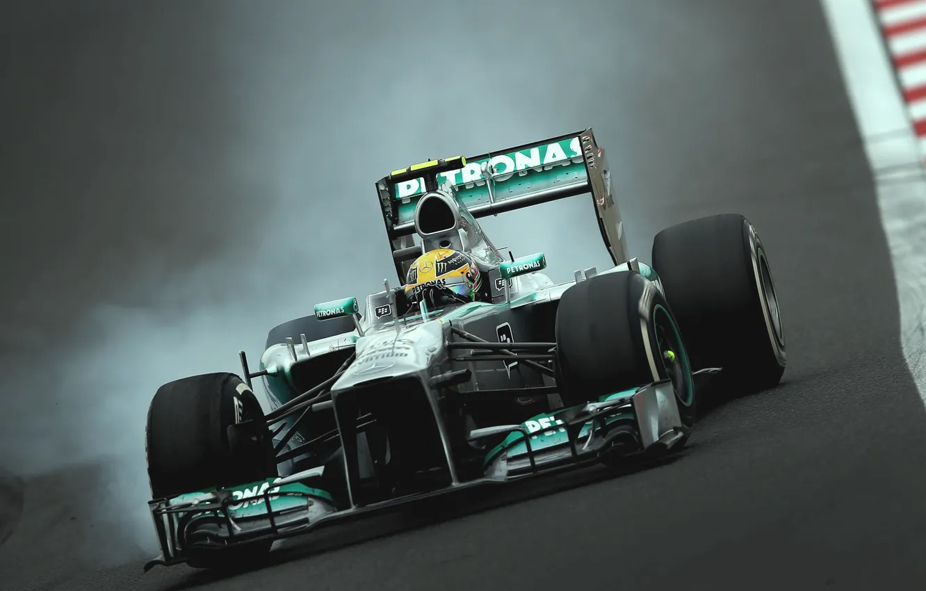 Фото обои Hamilton, W04, Lewis, mercedes amg