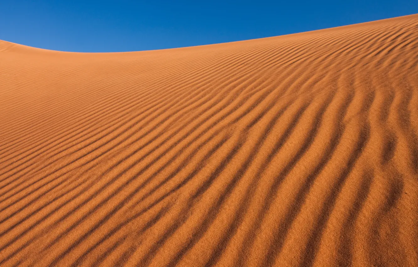 Фото обои песок, небо, природа, пустыня