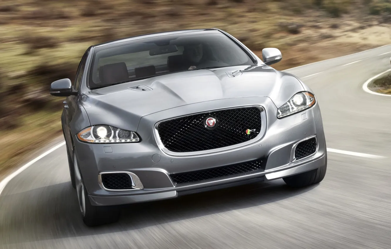 Фото обои фары, Jaguar, автомобиль, передок, задок, XJR