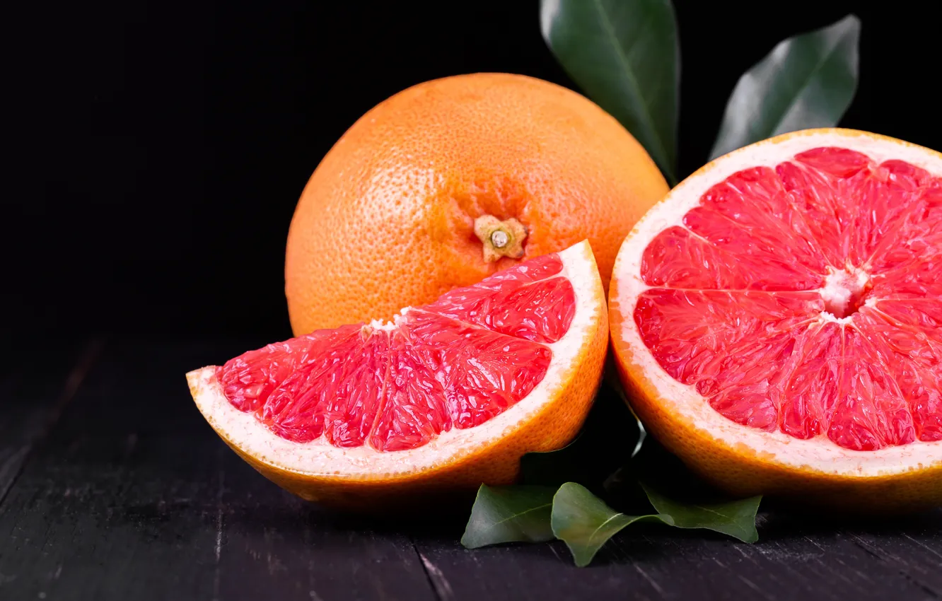 Фото обои цитрус, грейпфрут, дольки