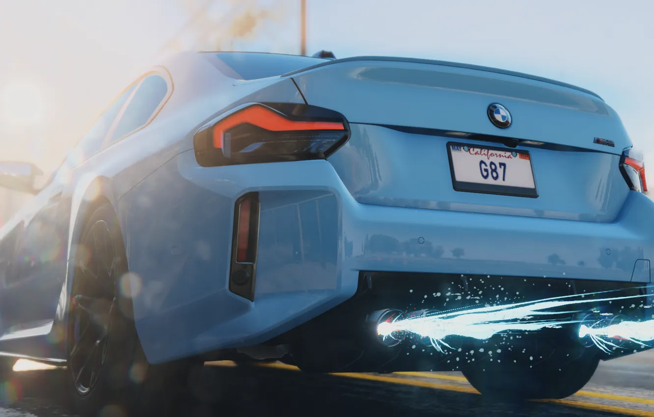 Фото обои BMW, NFS, Blue, Need For Speed, Nitro, Sport car, BMW M2, Blue car