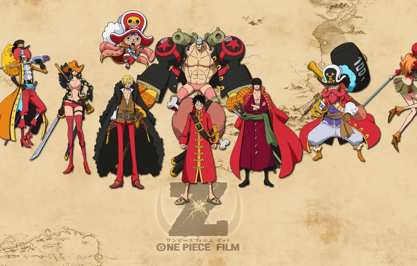 Фото обои skull, sword, game, One Piece, canon, sea, pirate, weapon