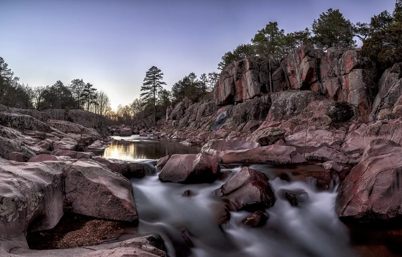 Фото обои sunset, Missouri, Amidon Conservation