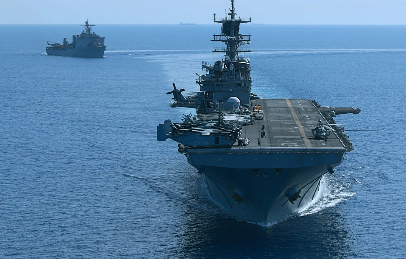 Фото обои ВМС США, УДК, USS Bataan, LHD-5