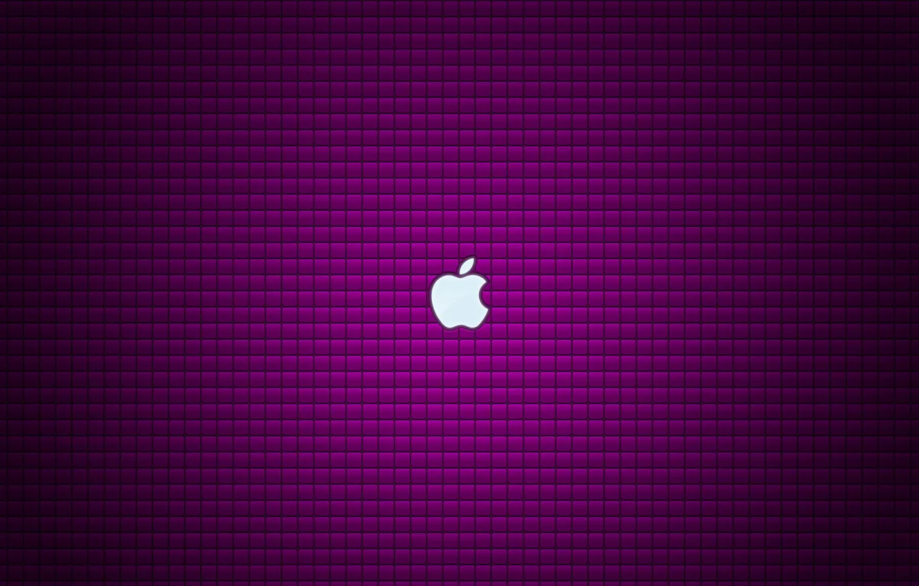 Фото обои фиолетовый, фон, apple, яблоко, лого, logo, fon, violet