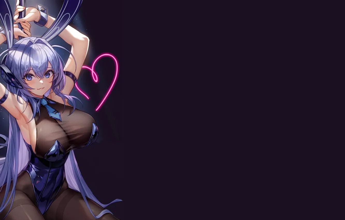 Фото обои girl, sexy, Anime, pretty, New Jersey, pole, azur lane, azur
