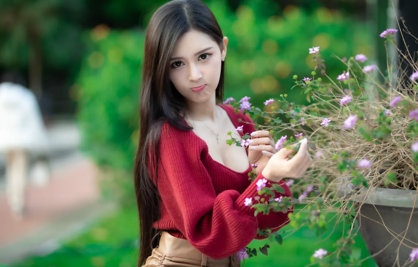 Фото обои girl, sexy, girls, woman, model, china, asian, cute