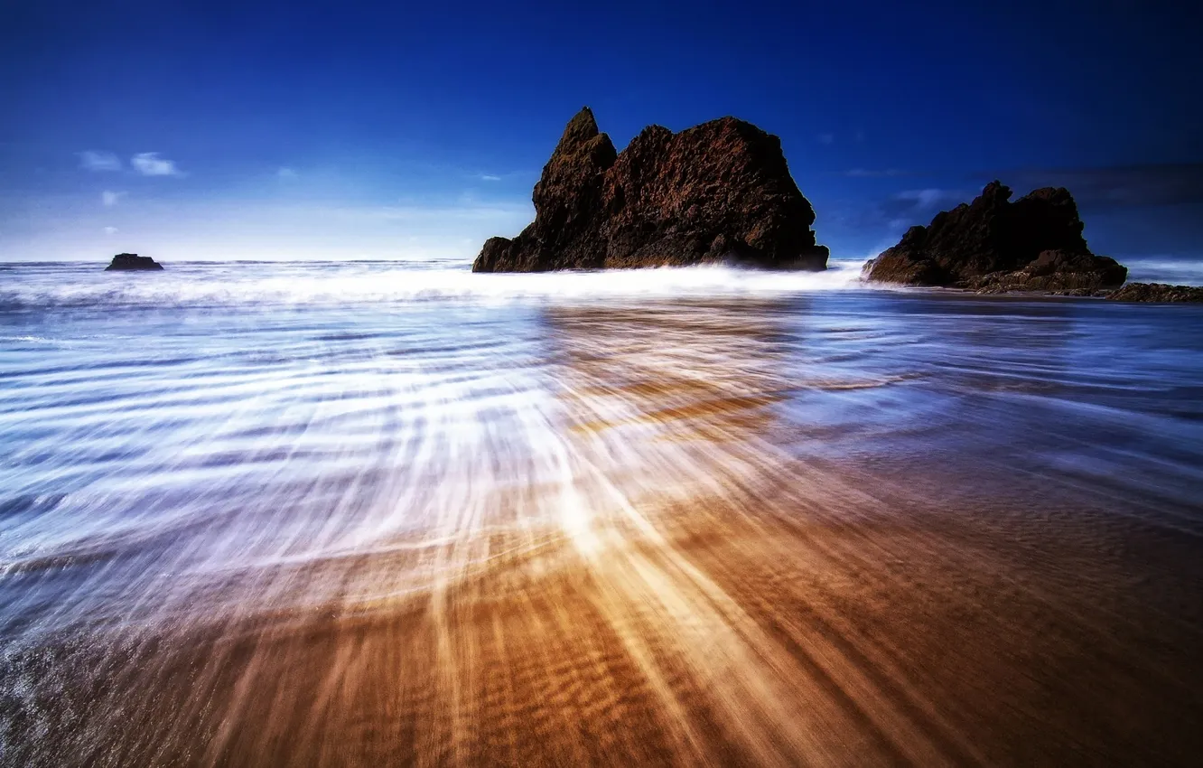 Фото обои природа, океан, скалы