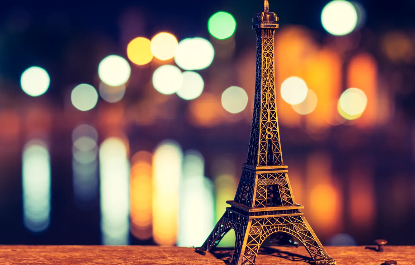 Фото обои эйфелева башня, париж, paris, боке