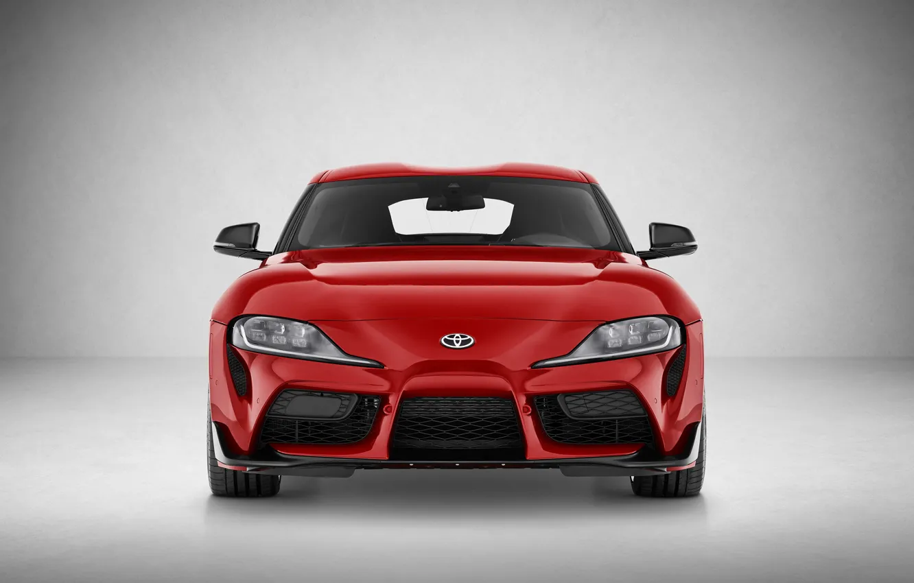 Фото обои Toyota, вид спереди, Supra, 2019, Toyota GR Supra, GR Supra