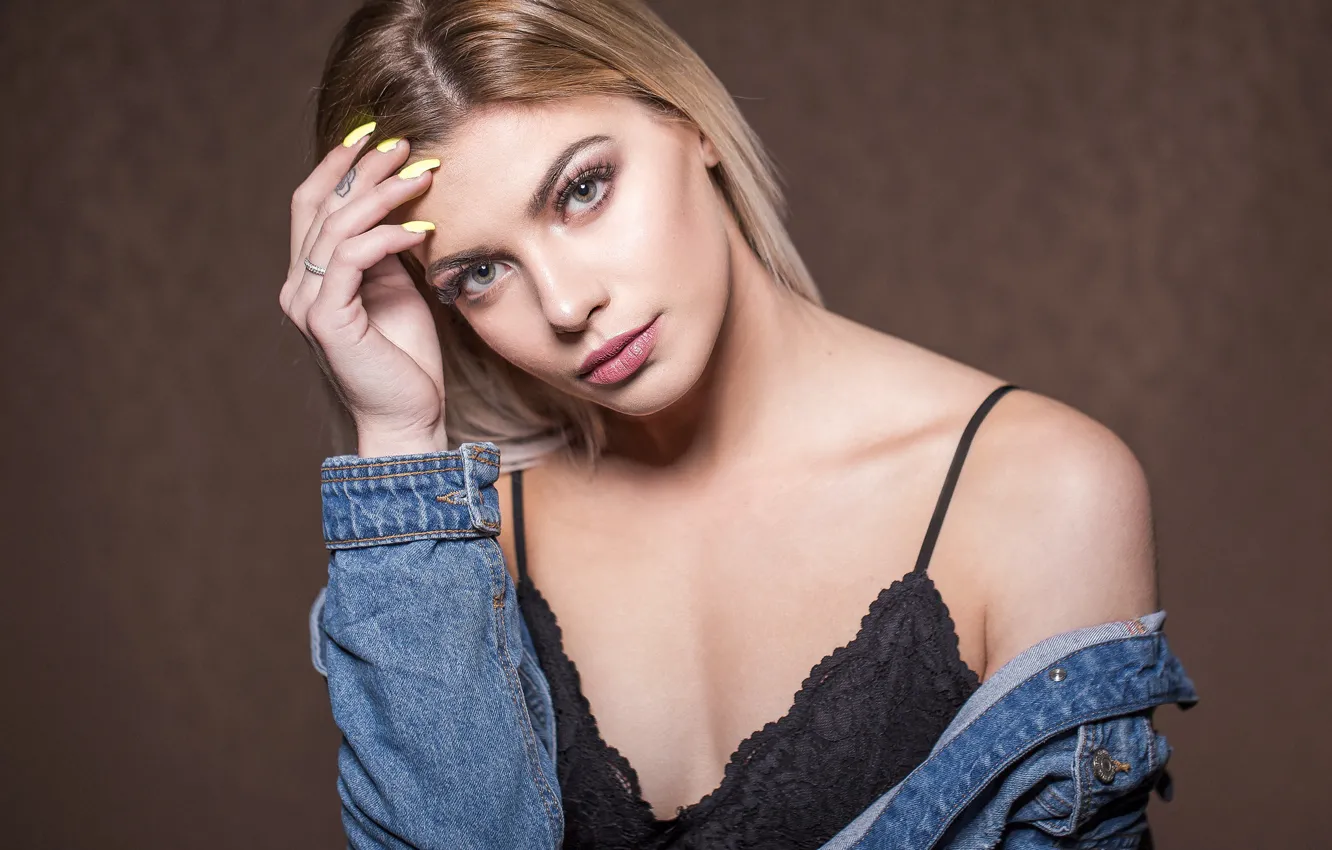 Фото обои взгляд, девушка, лицо