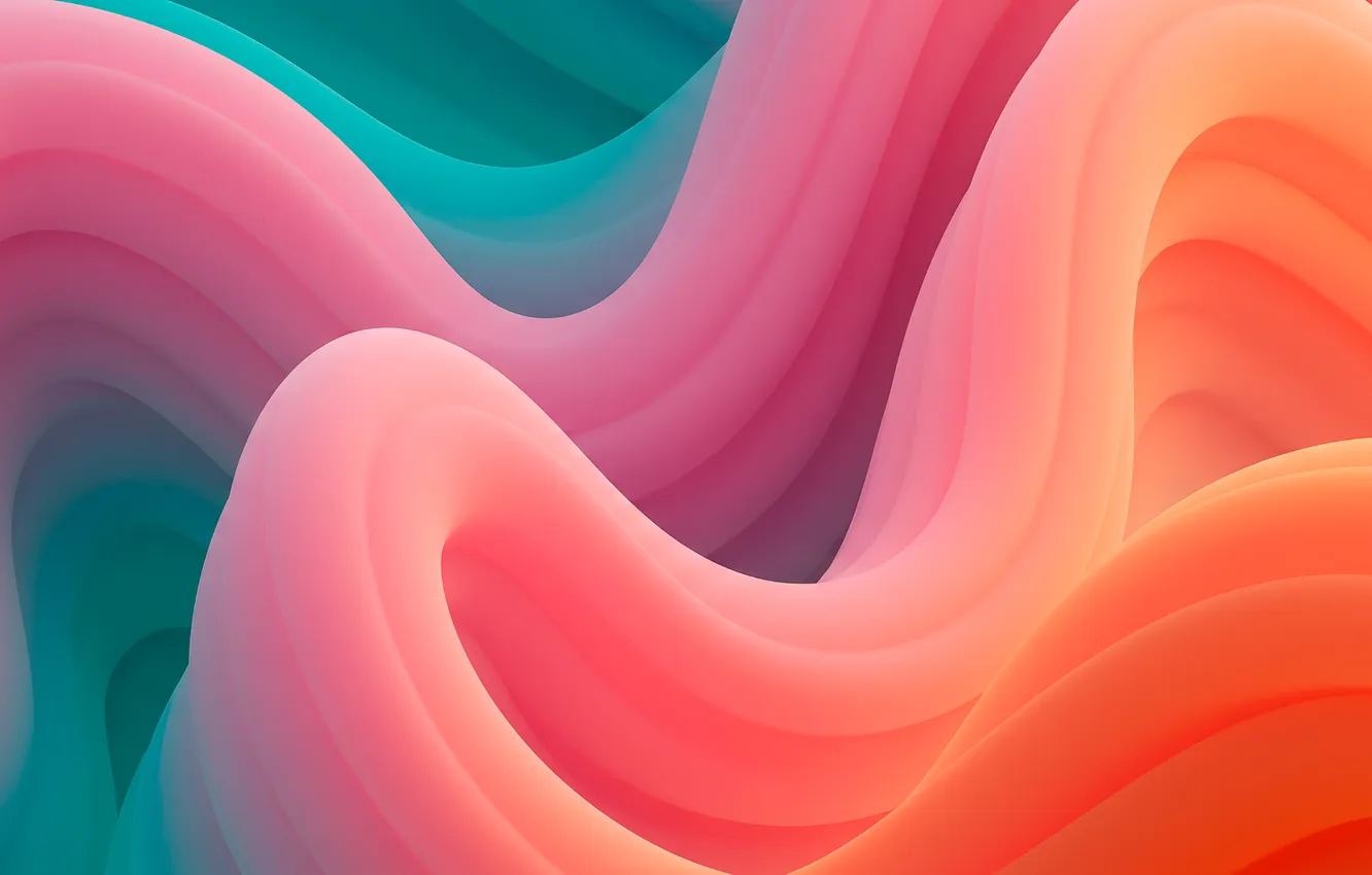 Фото обои волны, абстракция, waves, яркие цвета, abstraction, bright colors