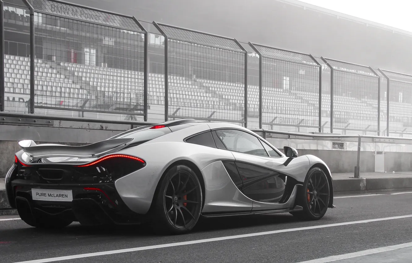 Фото обои McLaren, Race, Racing, Hybrid, Arrow, Silver, Track, Nurburgring