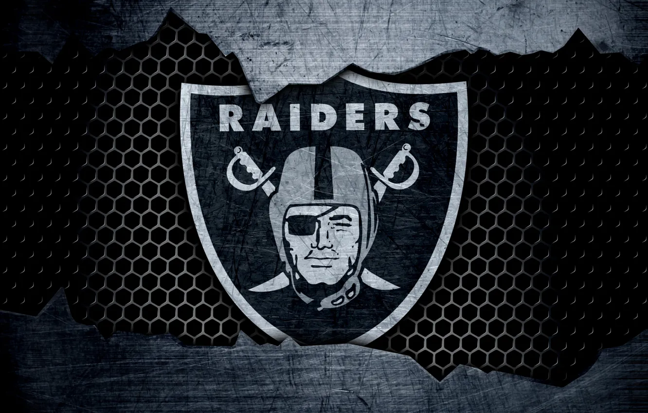 Фото обои wallpaper, sport, logo, NFL, american football, Oakland Raiders