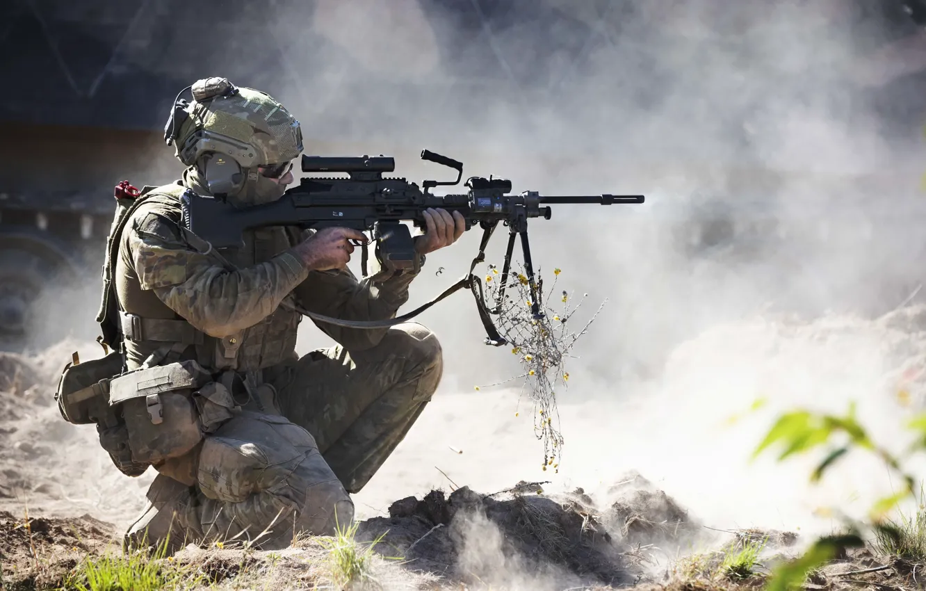Фото обои оружие, армия, солдат