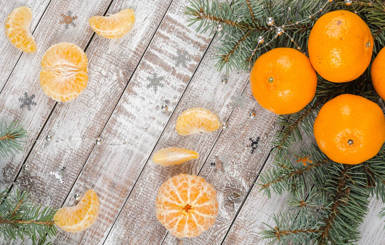 Фото обои украшения, Новый Год, Рождество, Christmas, wood, winter, fruit, New Year