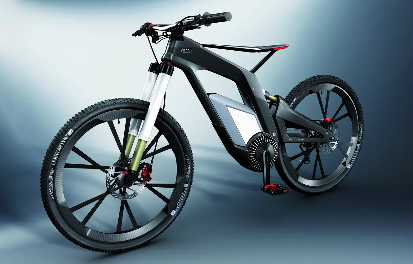 Фото обои велосипед, гибридный, карбоновый, двухколесное транспортное средство, Audi e-Bike