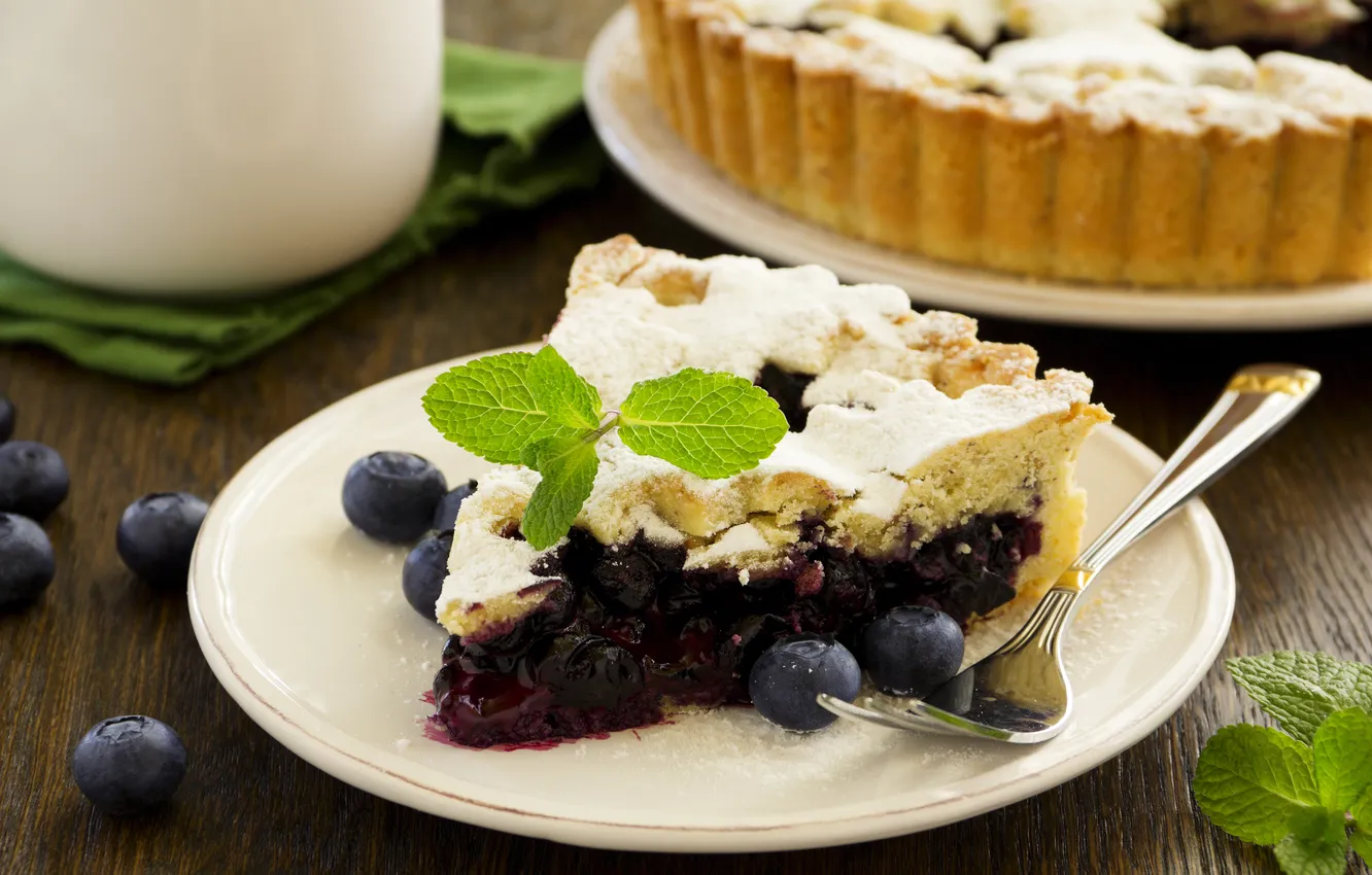 Фото обои сладость, выпечка, cakes, sweets, вена черничный пирог, Vienna blueberry pie