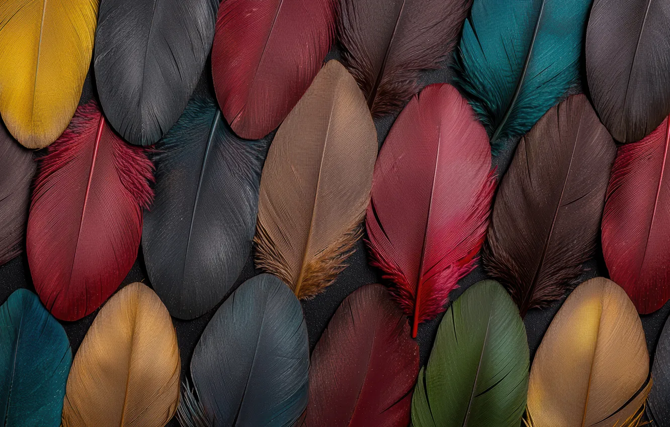 Фото обои текстура, перья, ИИ-арт, НЕЙРОСЕТЬ