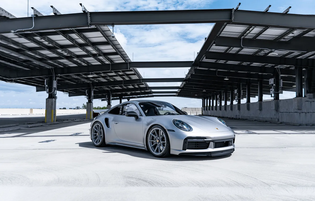 Фото обои Porsche, supercar, Turbo S, 992