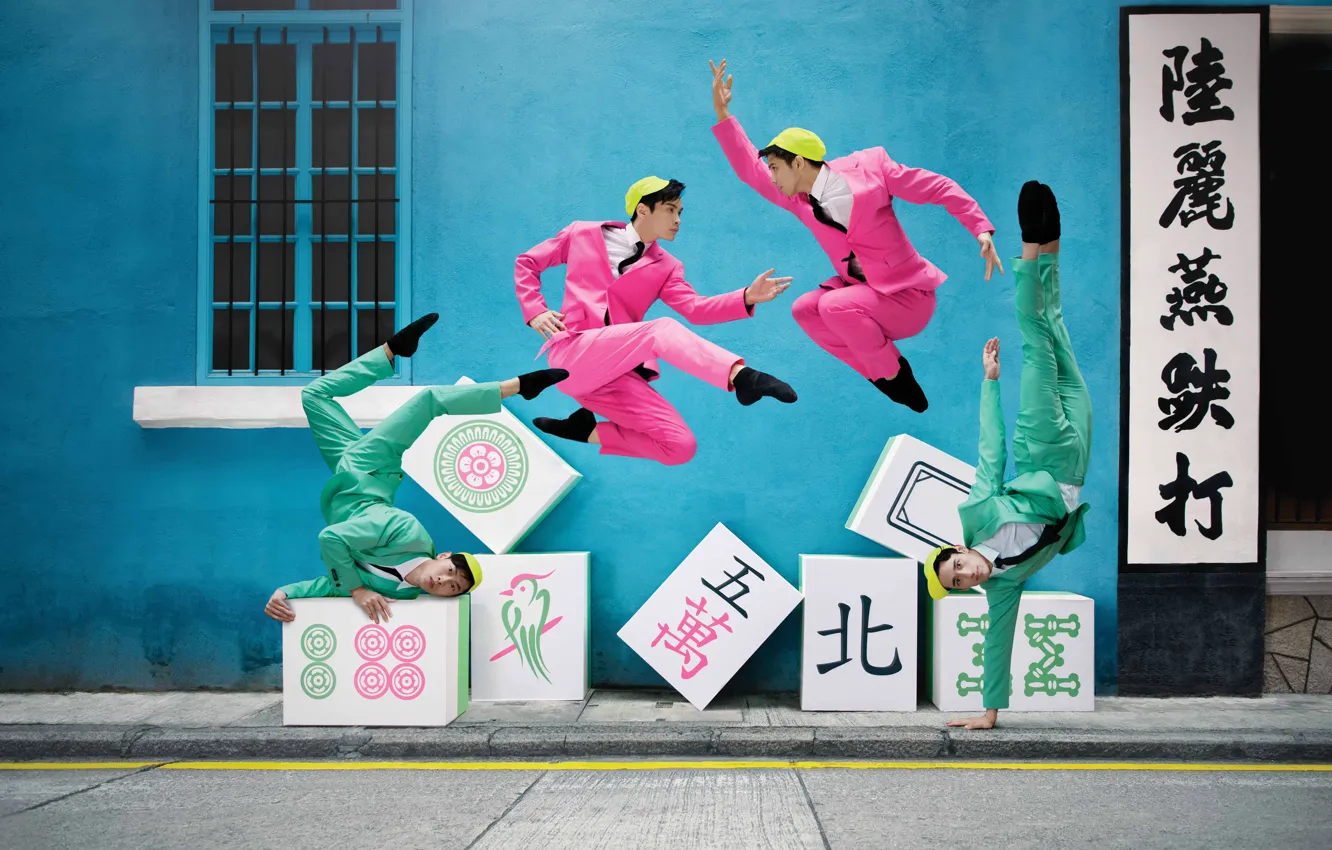 Фото обои Гонконг, Китай, Hong Kong, Парни, Ballet, Балет, Dancers, Танцоры Гонконгского балета