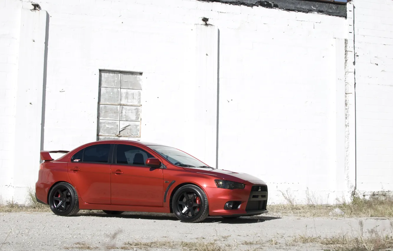 Фото обои Black, Wheels, Lancer Evolution X